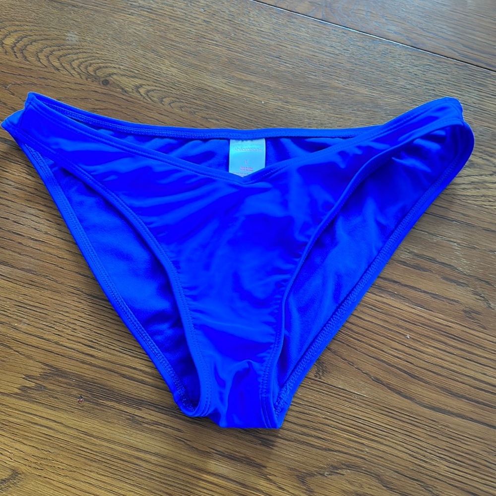 Blue bikini bottoms